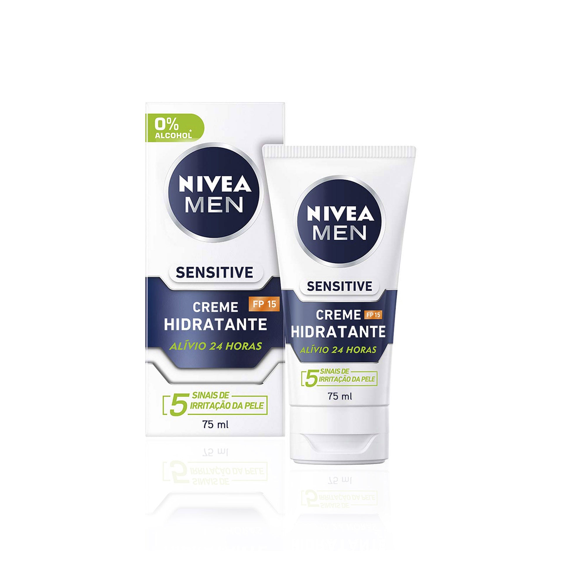 Nivea Men Creme Hidratante Sensível FPS 15 75 ml