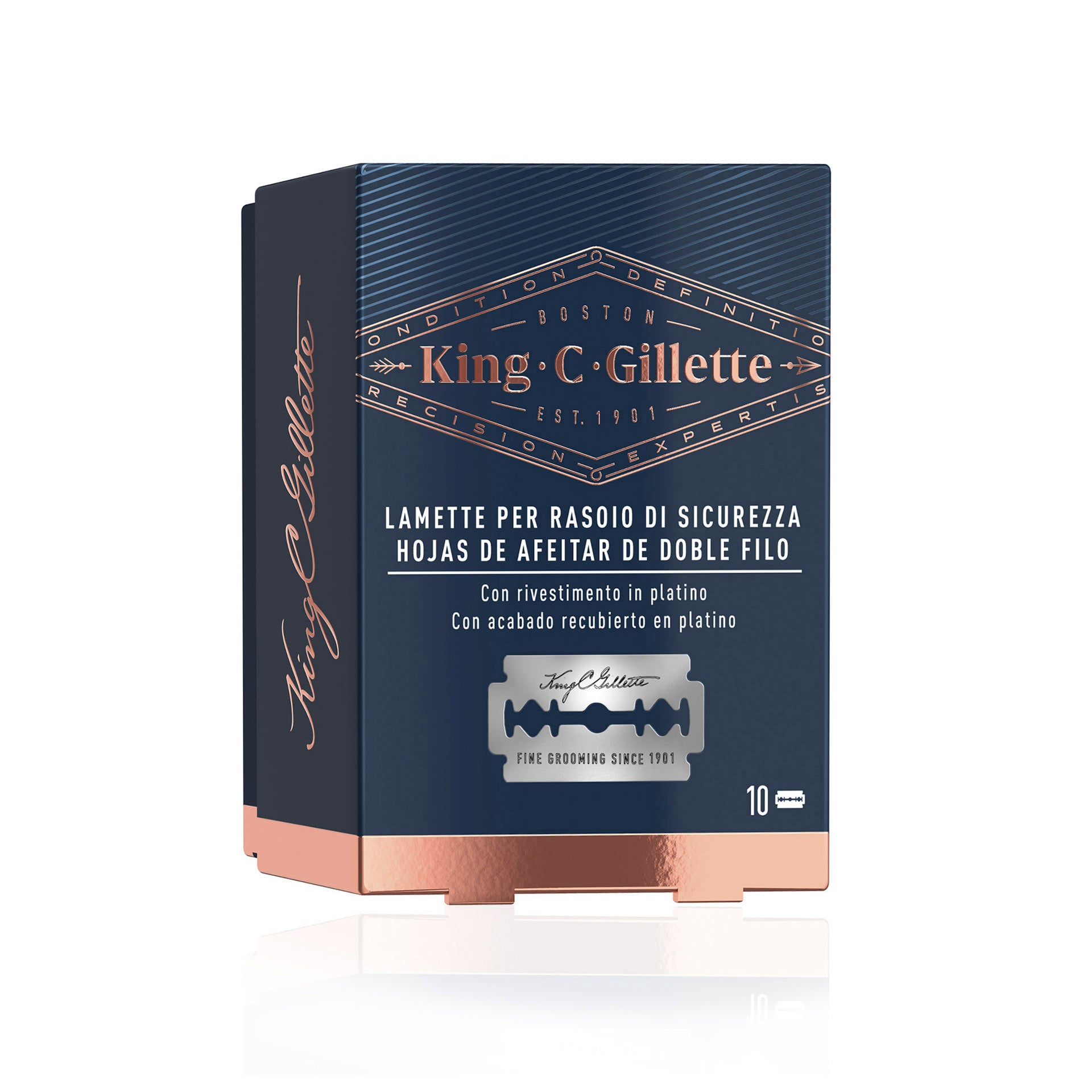 King C Gillette Lâmina Dupla Recarrega 10 Un