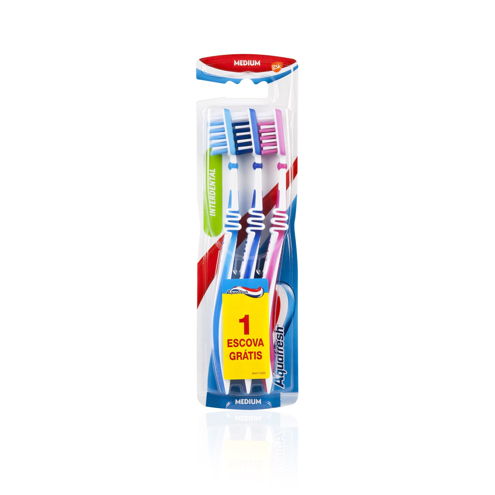 Escova interdental média Aquafresh 2+1