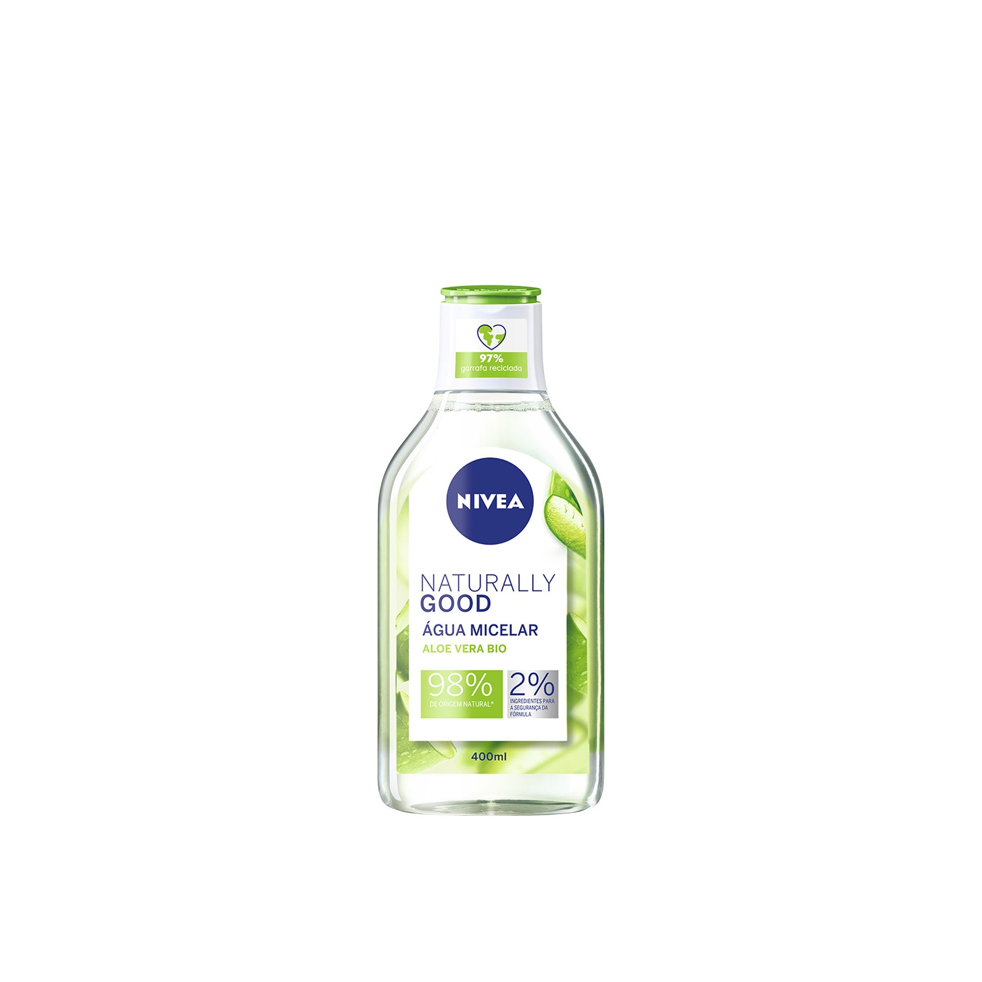 Nivea Naturally Good Water Água Micelar com Aloe Vera Bio 400 ml