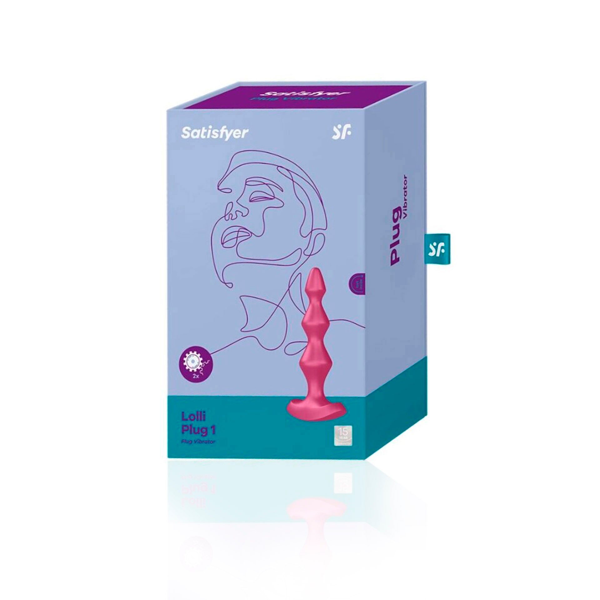 Satisfaction Lolly Plug 1 Plug Vibrator Bordeaux