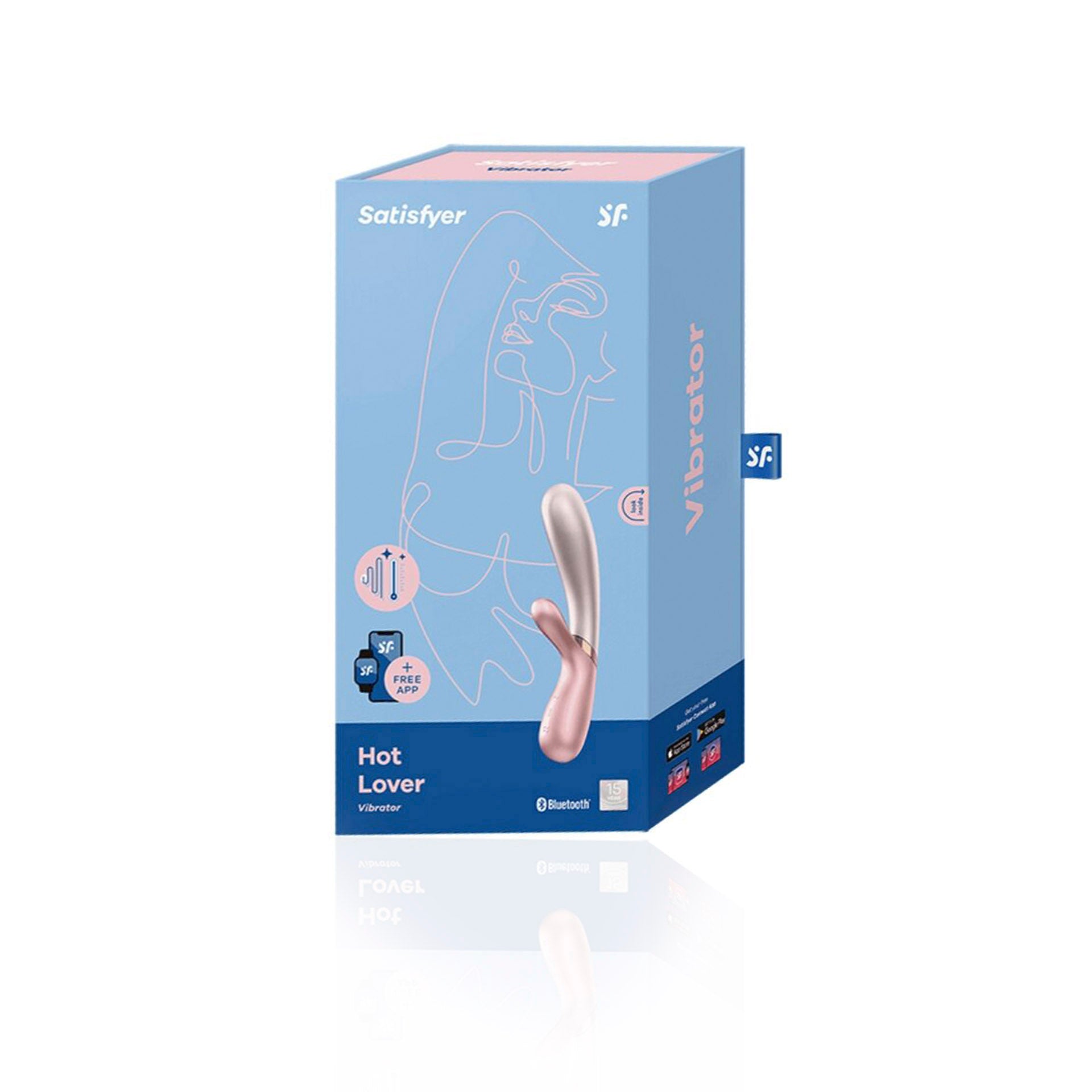 Satisfaction Hot Lover Vibrator Rose Beige