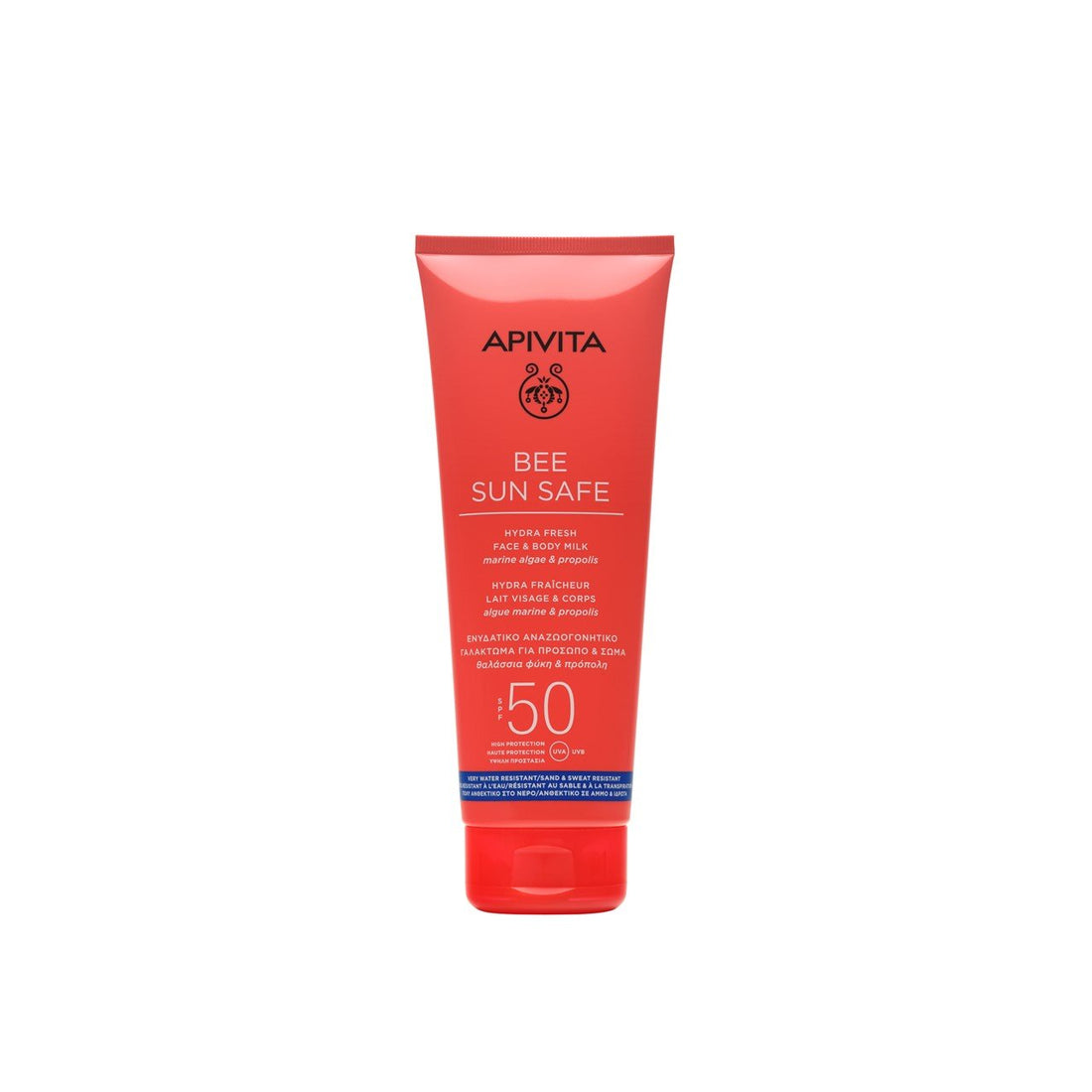 Leite facial e corporal Apivita Bee Sun Safe Hydra Fresh SPF50 200ml