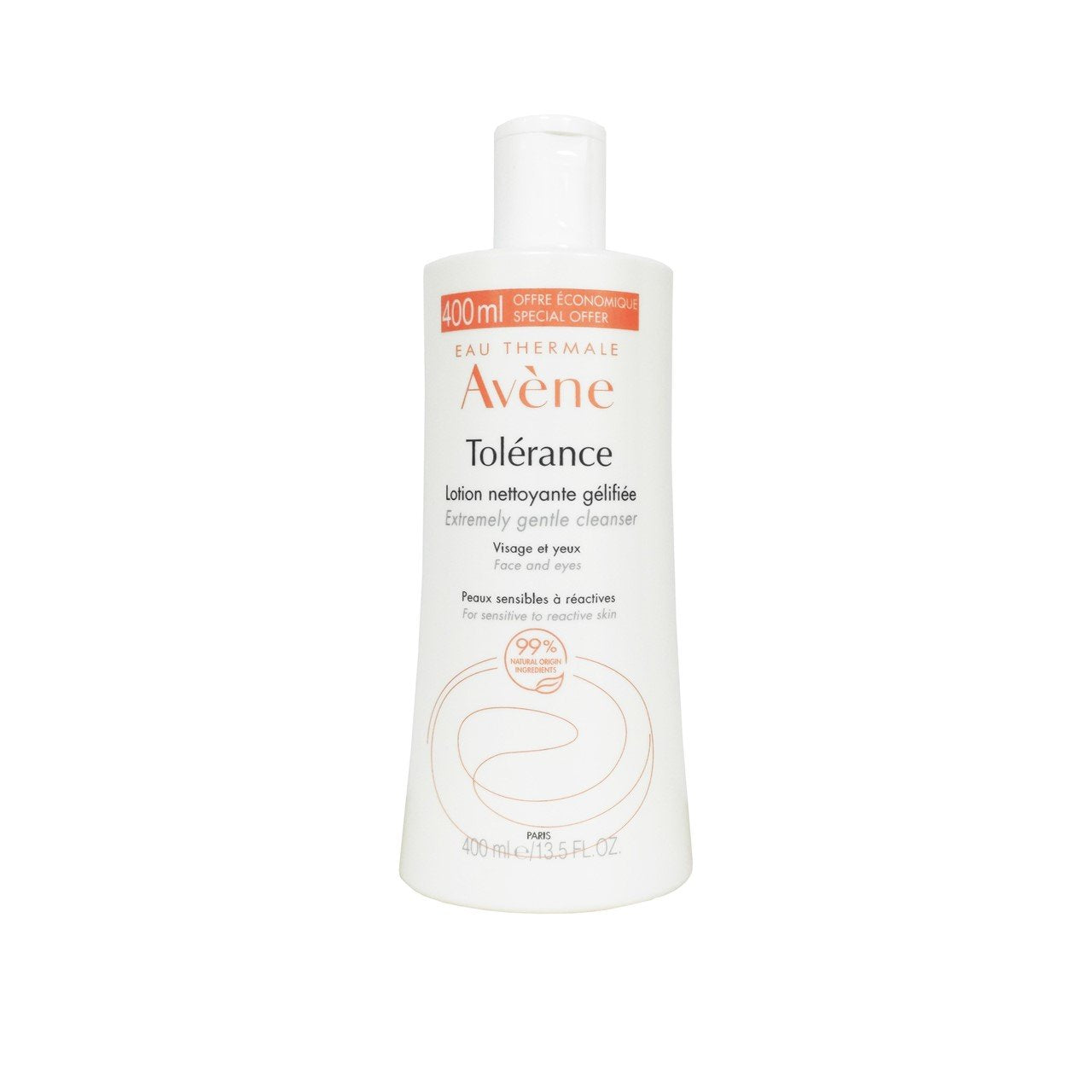 Avène Tolérance Gel Lait Nettoyant Peaux Sensibles Et Réactives 400 ml