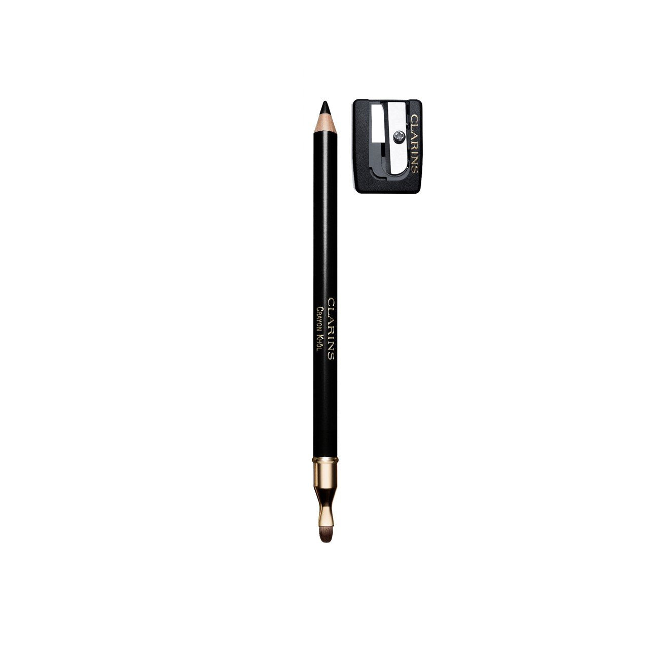 Lápis de olhos Clarins Crayon Khôl de longa duração 01 Carbon Black 1,05 g