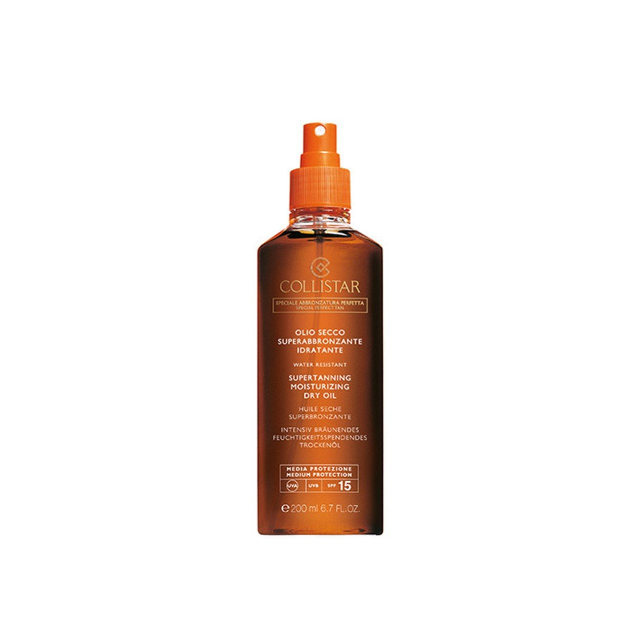Collistar Supertanning Hidratante Óleo Seco SPF15 200ml