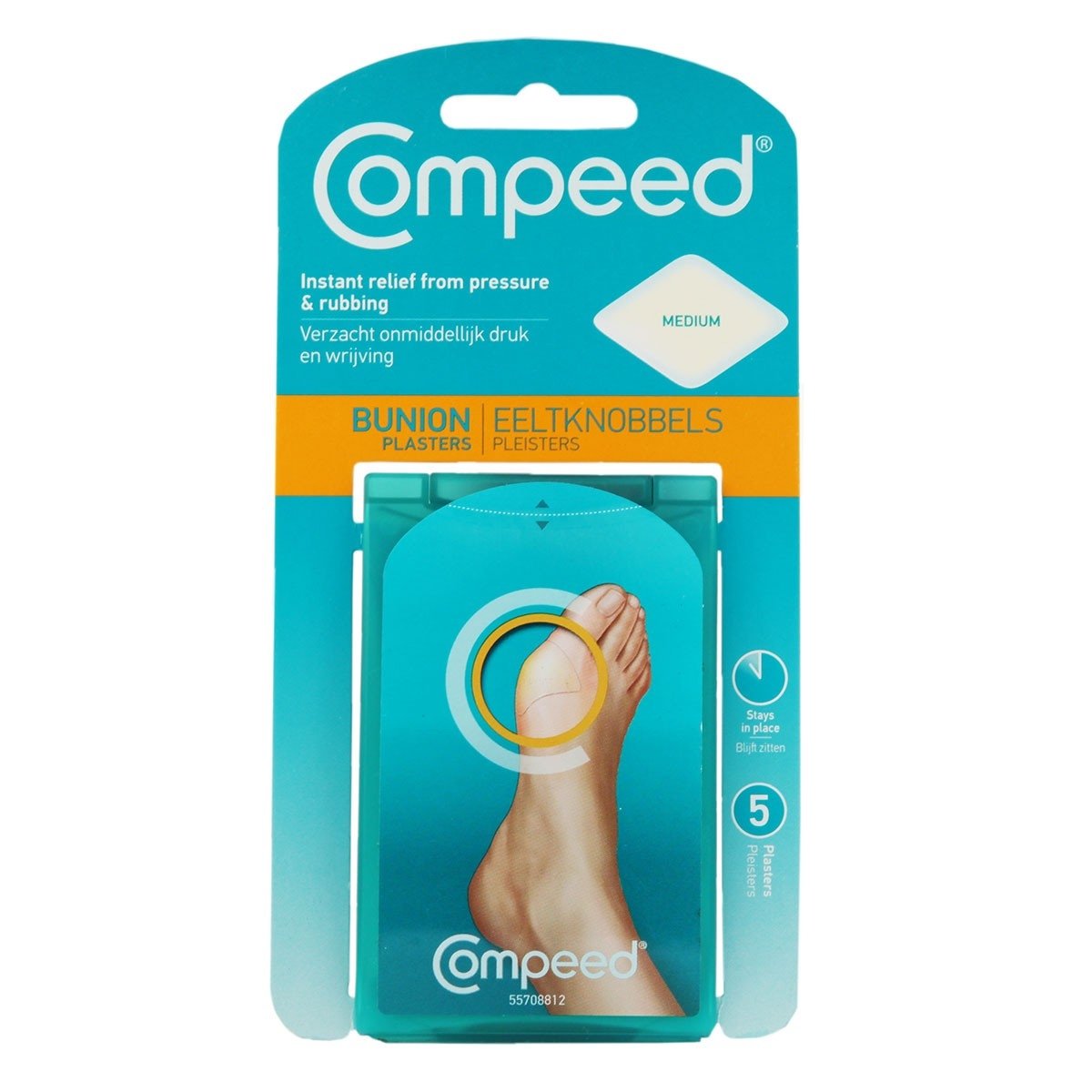 Ataduras de joanete de alívio instantâneo Compeed x5