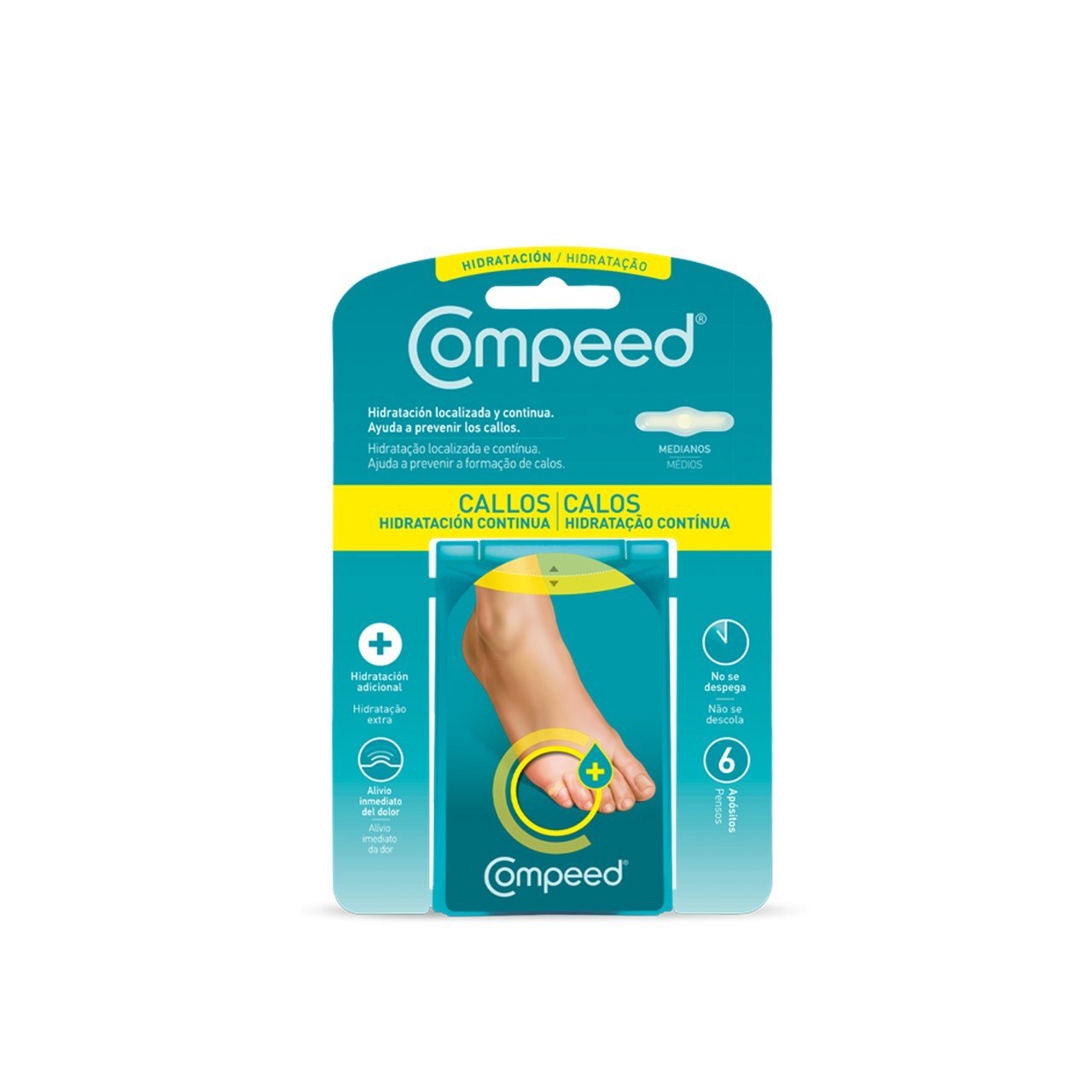 Bandagens médias hidratantes de milho Compeed x6