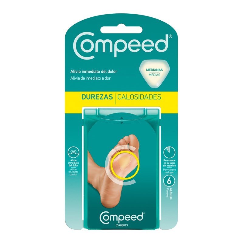 Ataduras de dureza e calos pequenos Compeed x6