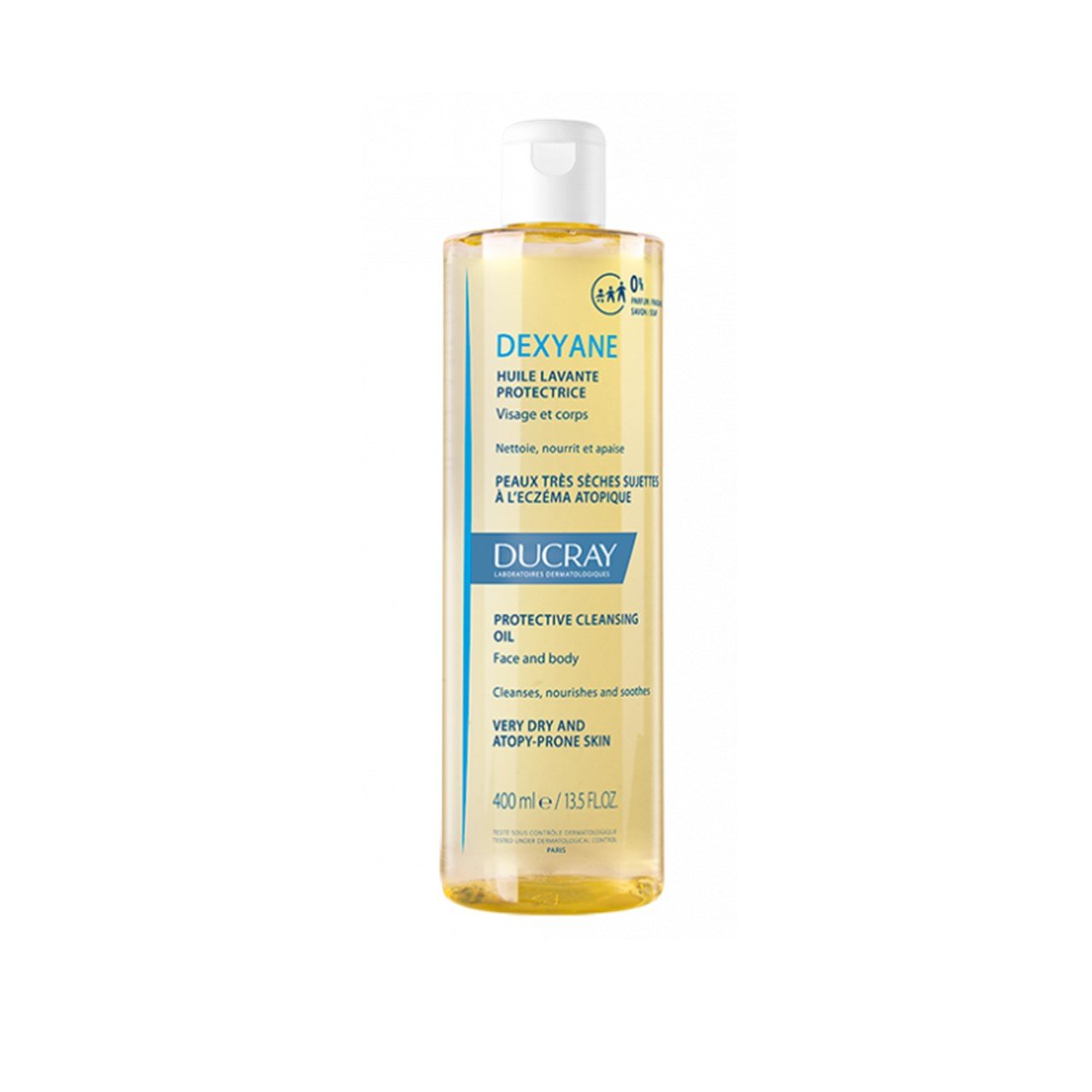 Ducray Dexyane Óleo de Limpeza Protetor Sem Fragrância 400ml