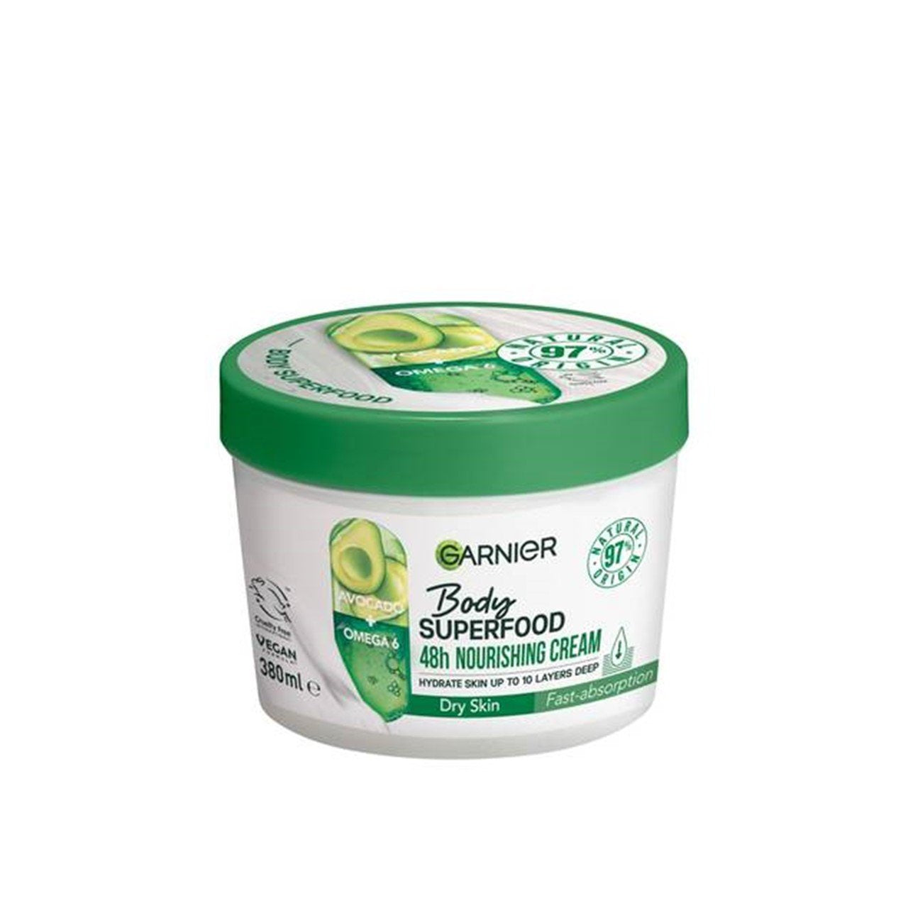 Garnier Body Superfood 48h Creme Nutritivo Abacate 380ml