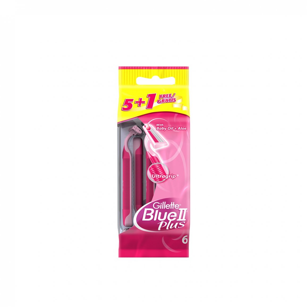 Gillette Blue II Plus Disposable Razors x6 Promo Pack