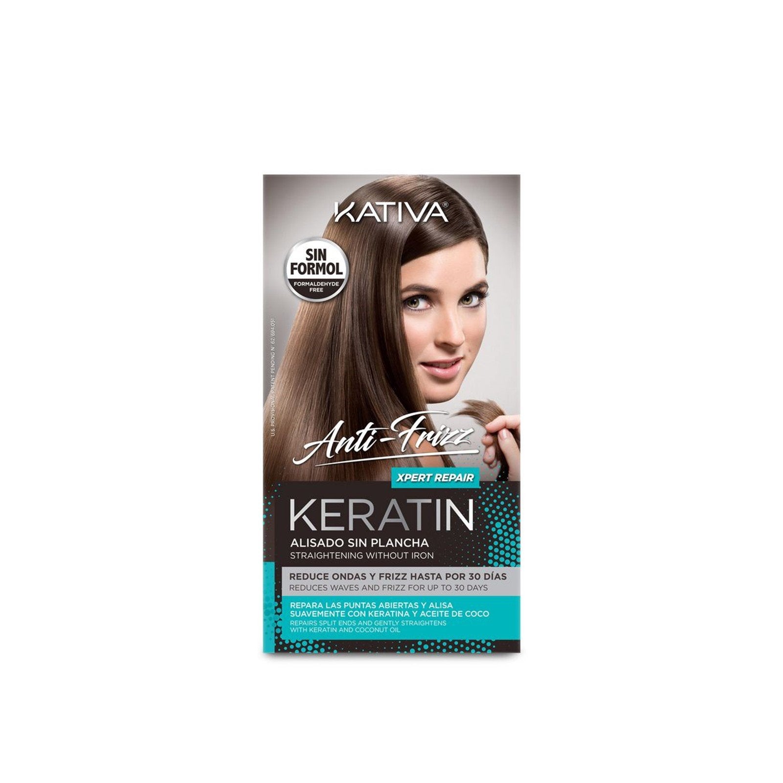 Kativa Anti-Frizz Xpert Repair Keratin Straightening Without Iron Kit