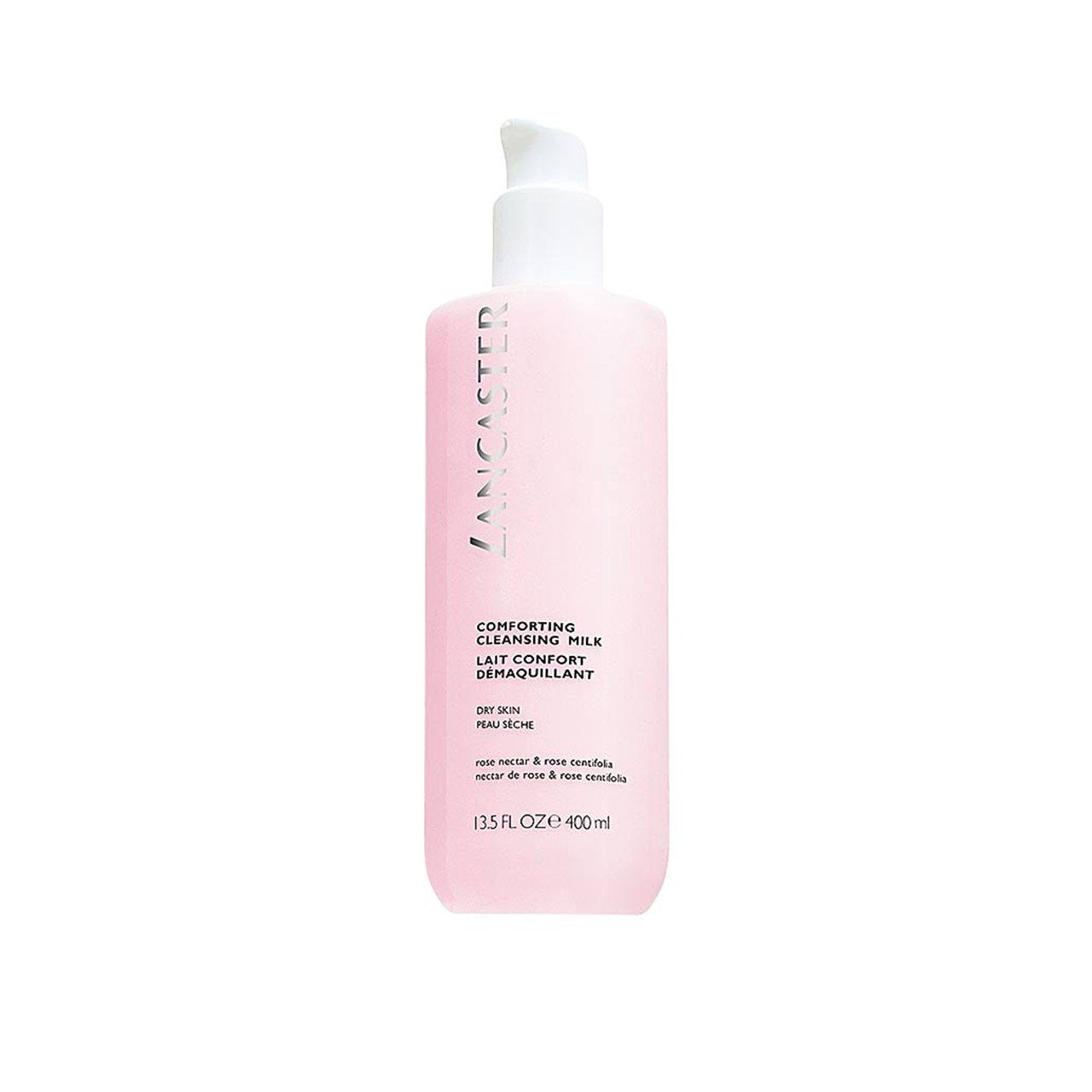 Leite de limpeza reconfortante Lancaster para pele seca 400ml (13,53fl oz)