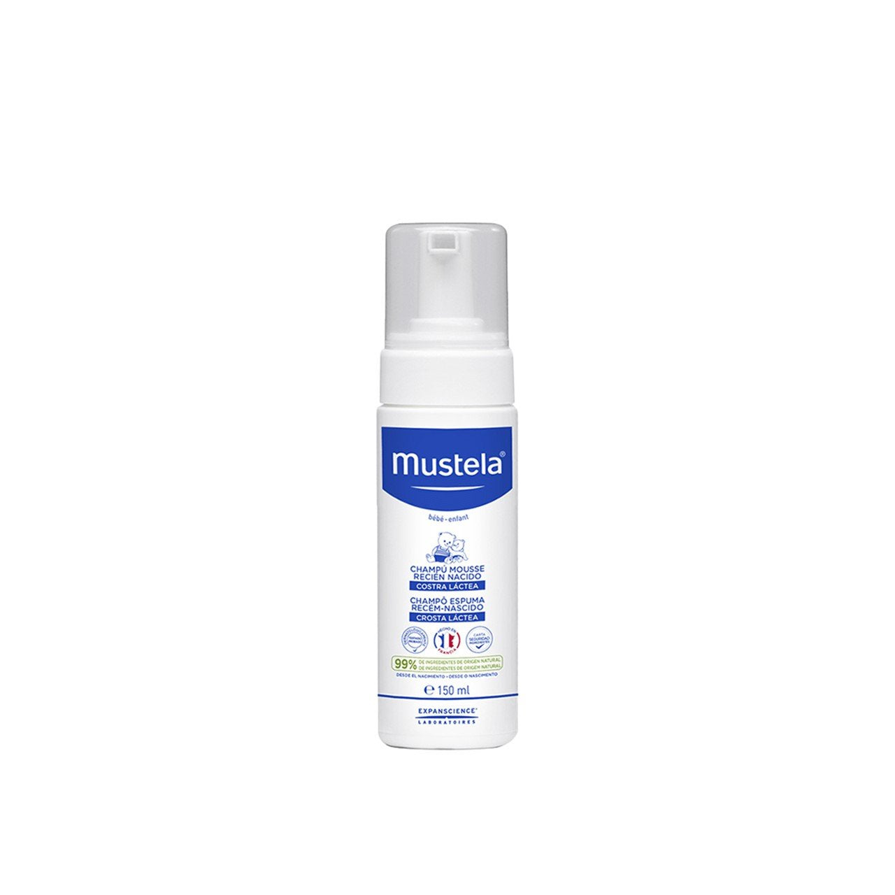 Mustela Baby Shampoo Foaming Milk Crust Newborn 150ml