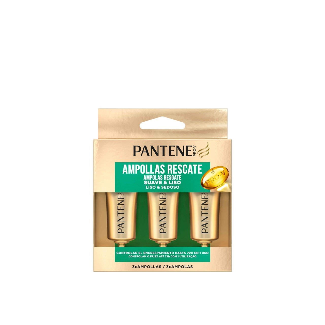 Ampolas Pantene Pro-V Smooth & Sleek Rescue 3x15ml