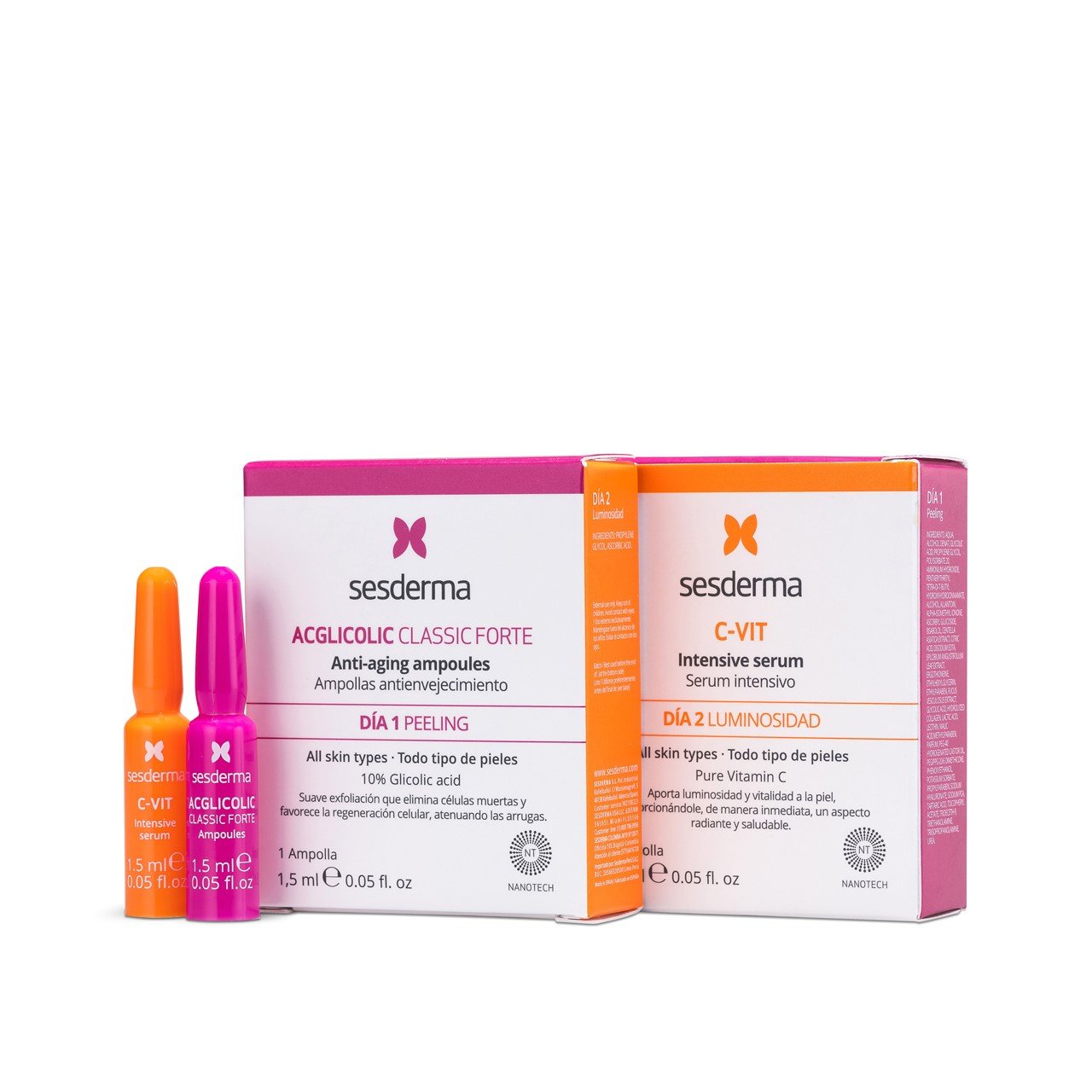 Sesderma Facial Flash Treatment Acglicolic + C-Vit 2x1,5ml