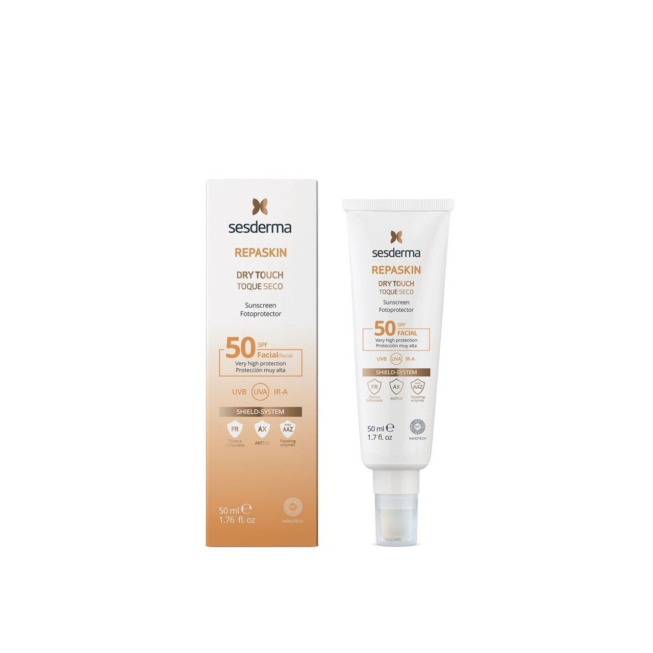 Sesderma Repaskin Protetor Solar Facial Toque Seco SPF50 50ml