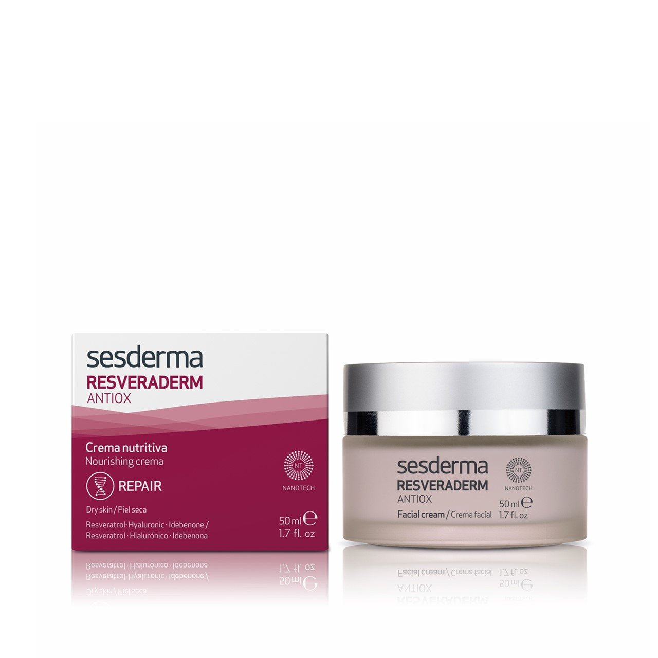 Sesderma Resveraderm Antiox Creme Nutritivo Antienvelhecimento 50ml