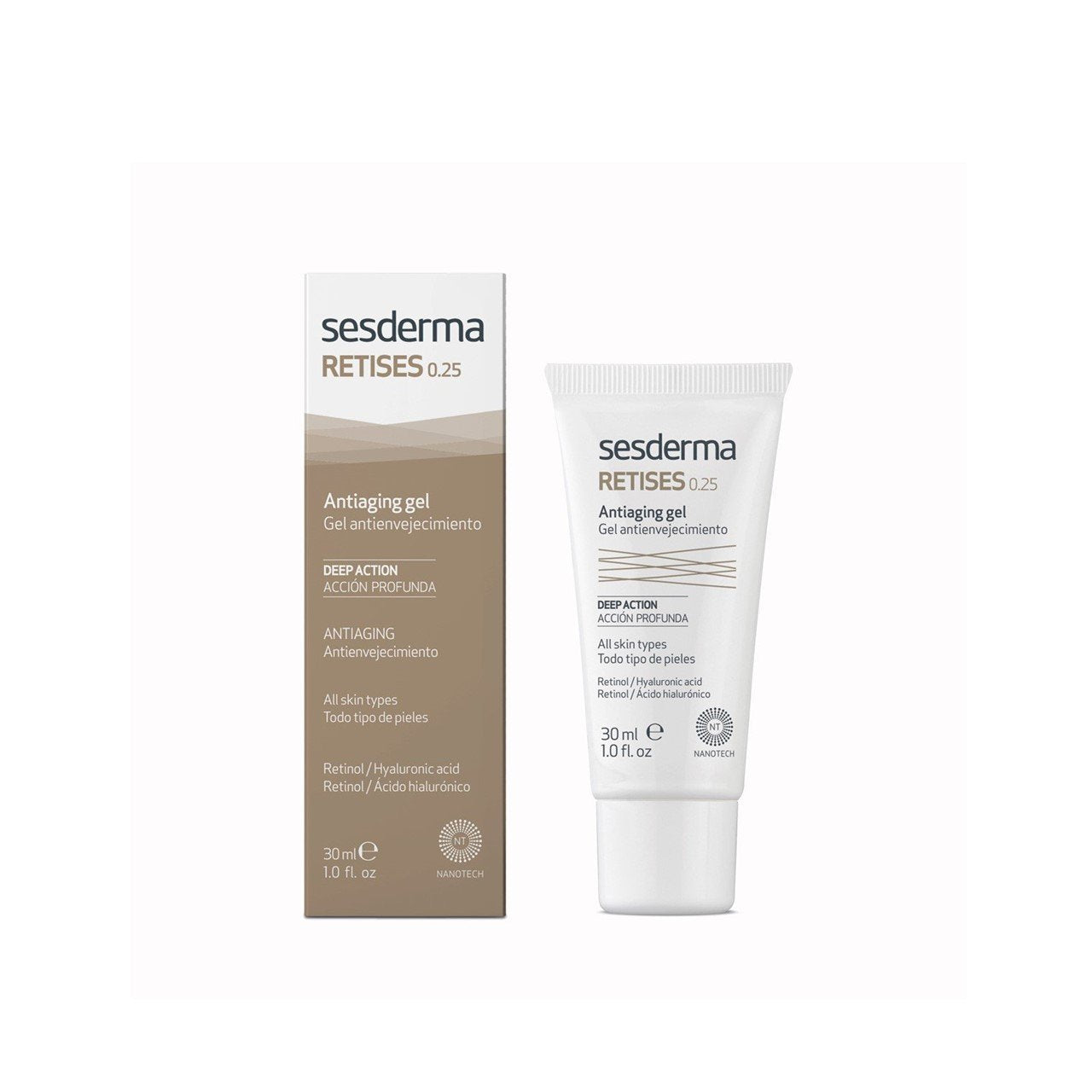 Sesderma Retises Nano 0,25% Gel Facial Fotoenvelhecimento 30ml