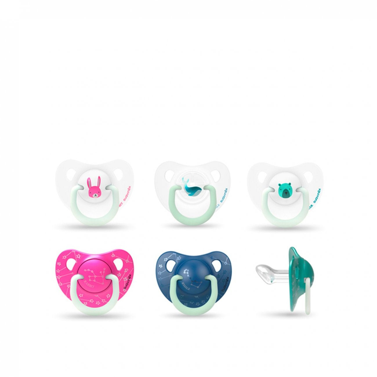 Chupeta anatômica Suavinex Night & Day silicone mamilo 0-6m x2