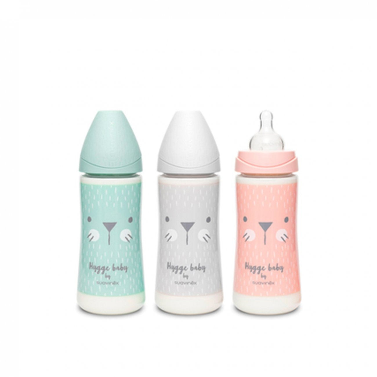 Mamadeira Suavinex Premium com bico redondo de silicone +4m 360ml x1