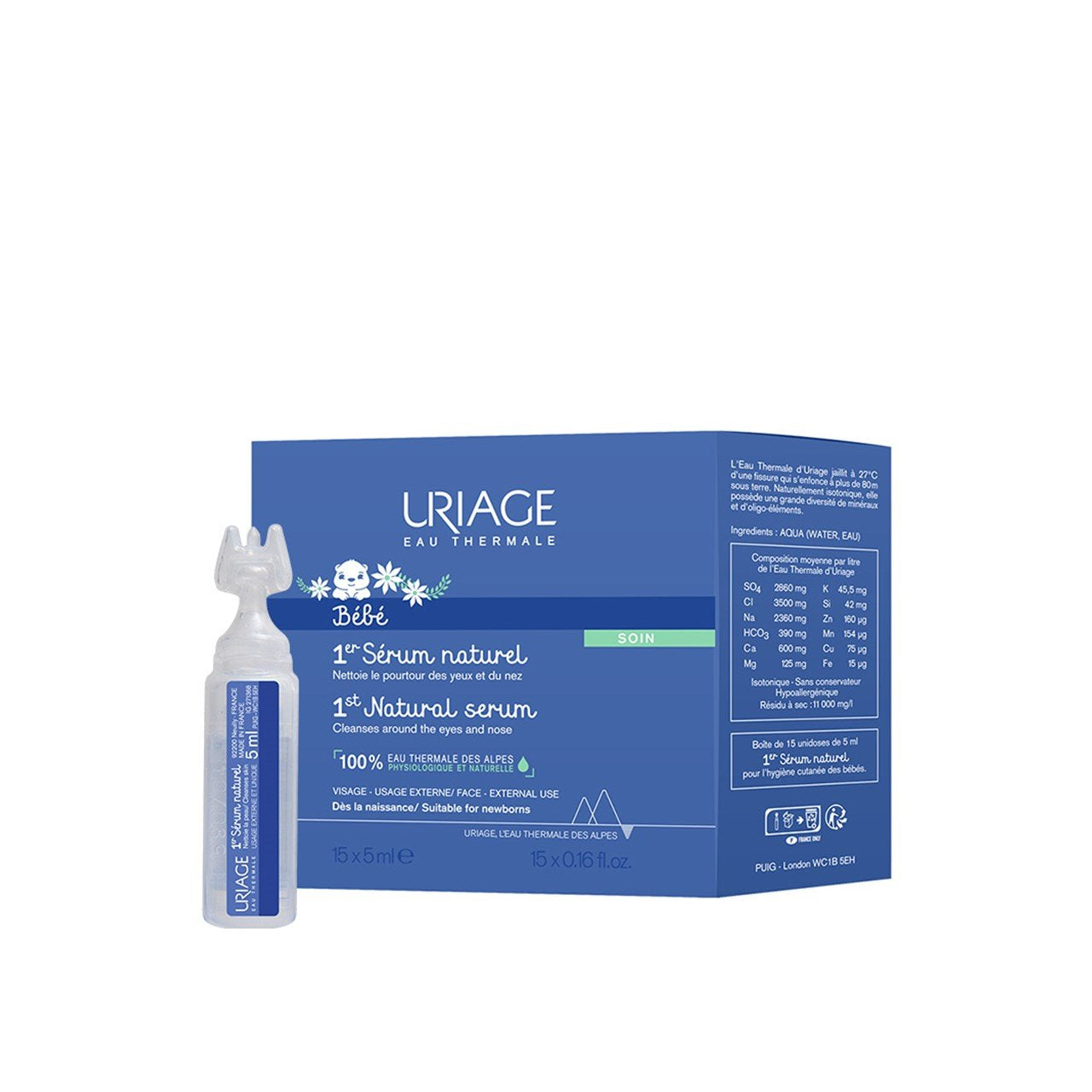 Uriage Bébé 1er Sérum Naturel 5 ml x15