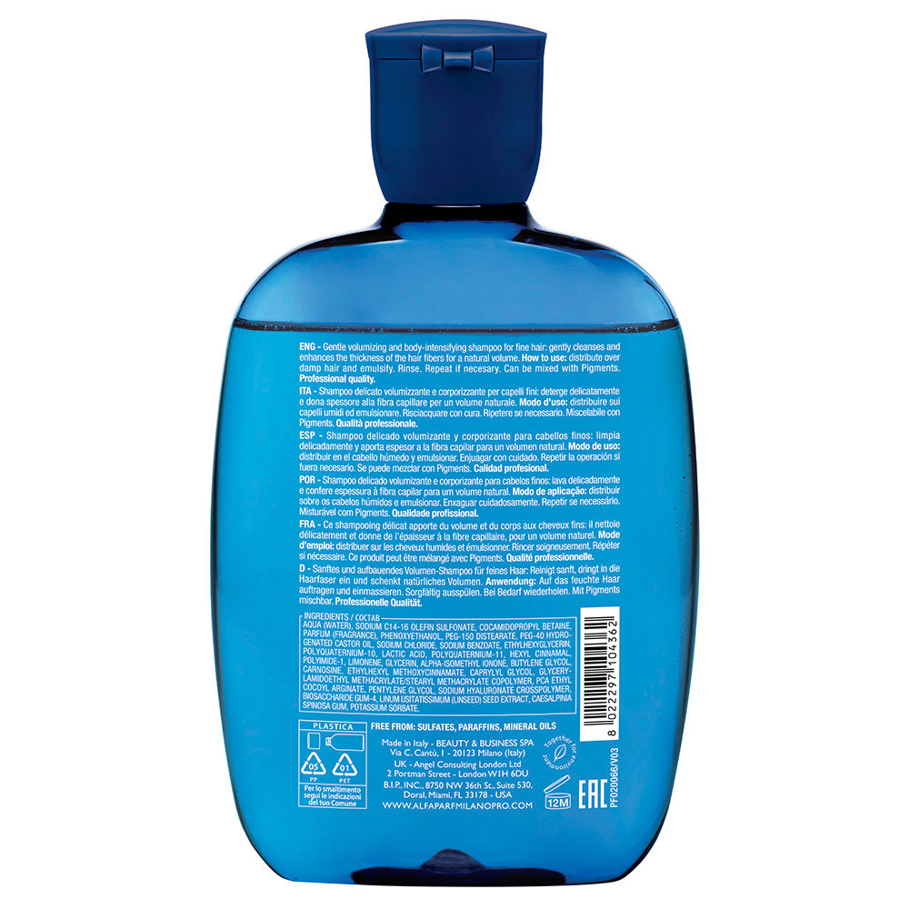 Alfaparf Milano Semi Di Lino Volume Volumizing Low Shampoo 250 ml