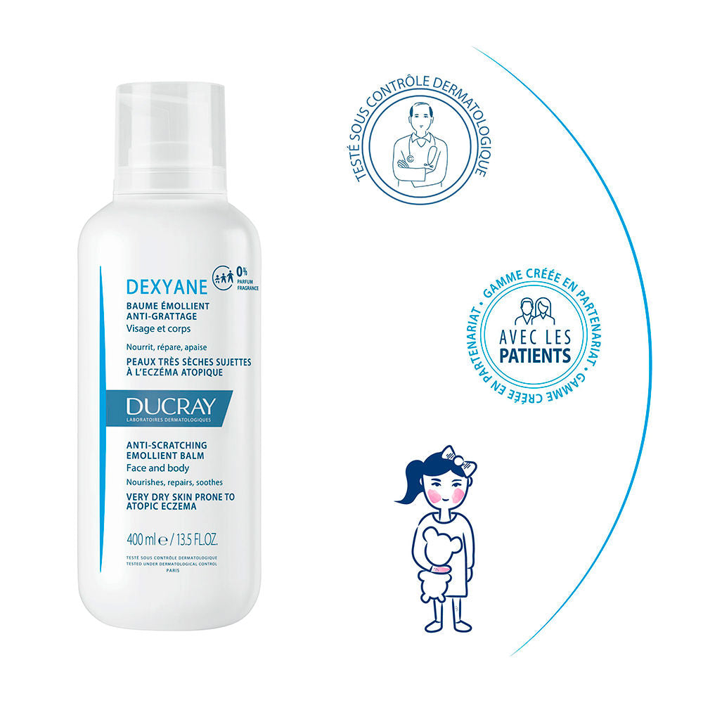 Ducray Dexyane Anti-Scratch Emollient Balm 400 ml