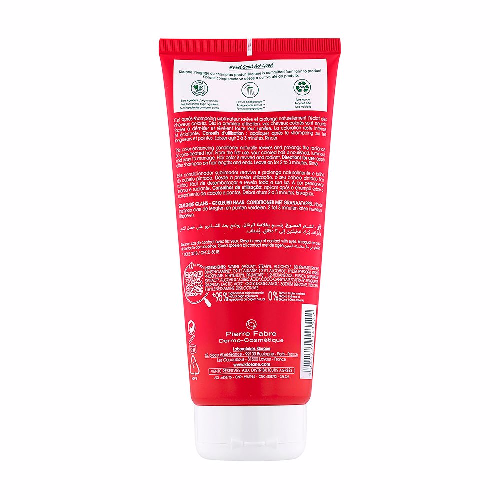 Klorane A La Granada Color Protection Conditioner for Colored Hair 200 ml