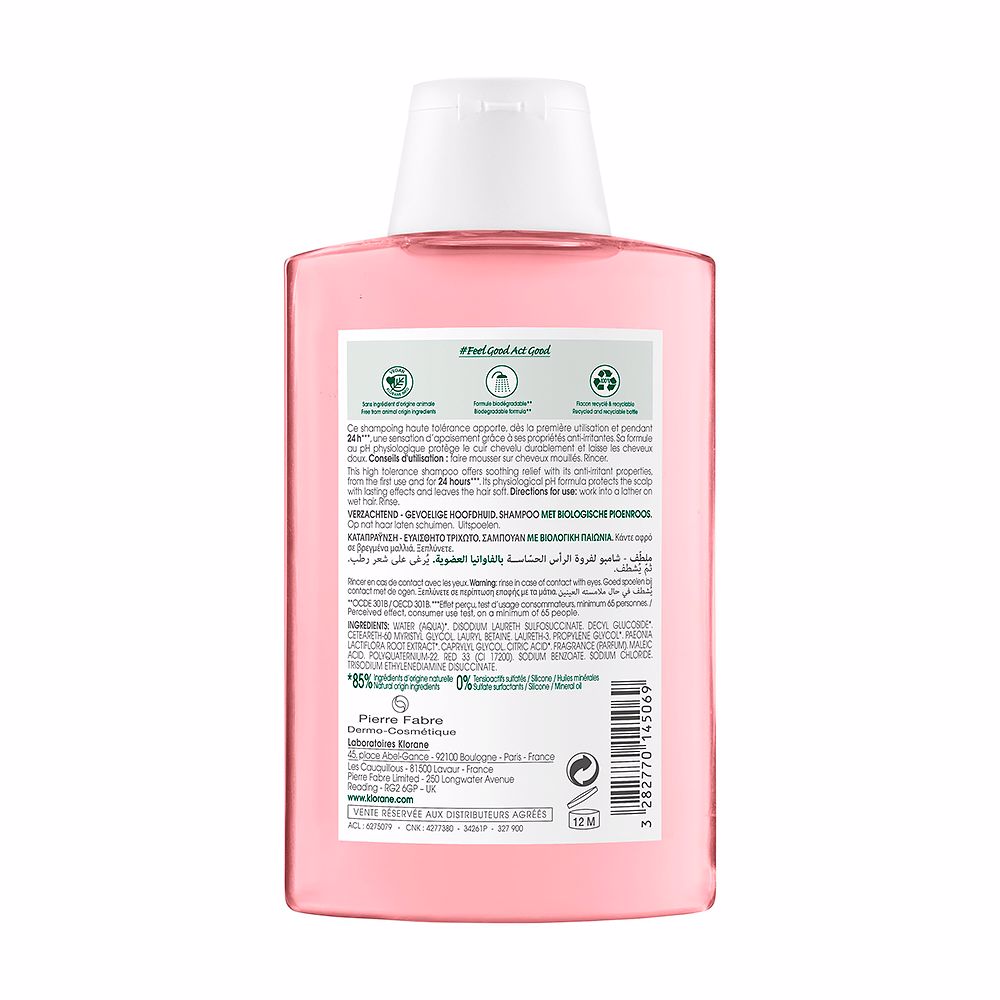 Klorane A La Peony Bio Soothing Shampoo 200 ml