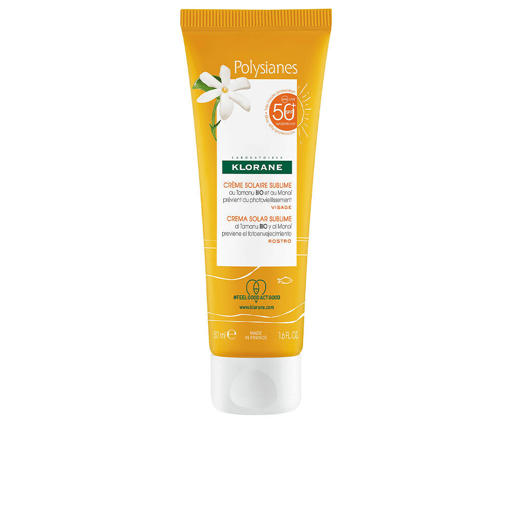 Klorane Polysianes Monoï Y Tamanu Bio Sublime Sun Cream SPF50+ 50 ml