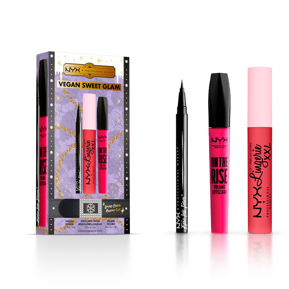 Nyx Professional Make Up Vegan Sweet Glam Limited Edition Set 3 Pz