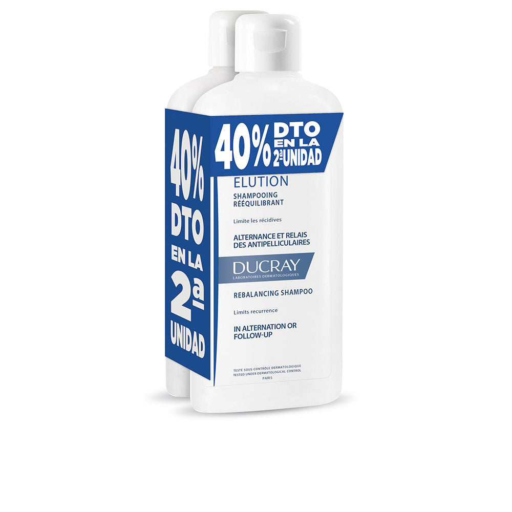 Ducray Elucion Rebalancing Anti-Dandruff Shampoo Duo 2 X 400 ml