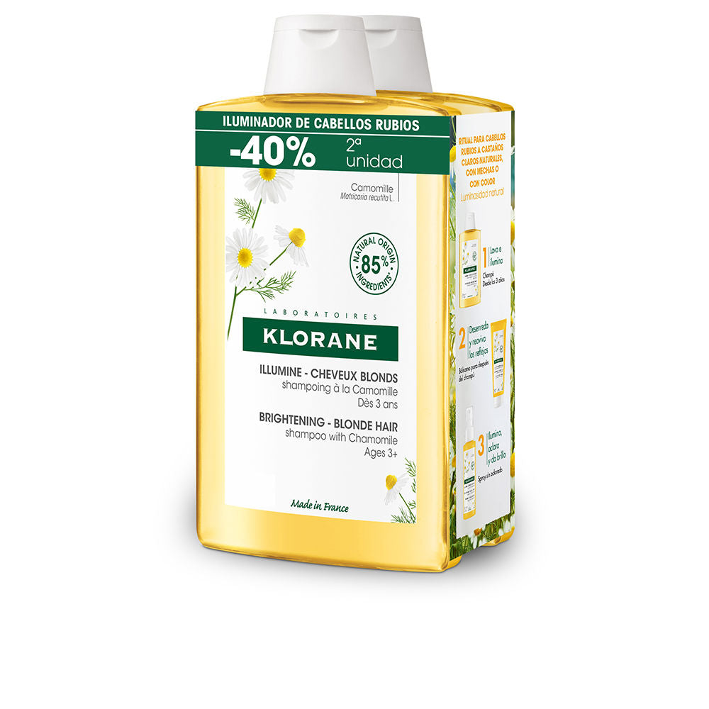 Klorane Chamomile Shampoo Duo for Blonde Highlights (2 x 400ml)