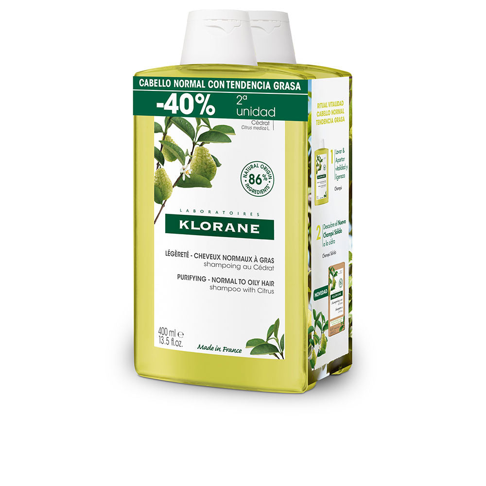 Klorane Cidra Light Shampoo Duo (2 x 400ml)