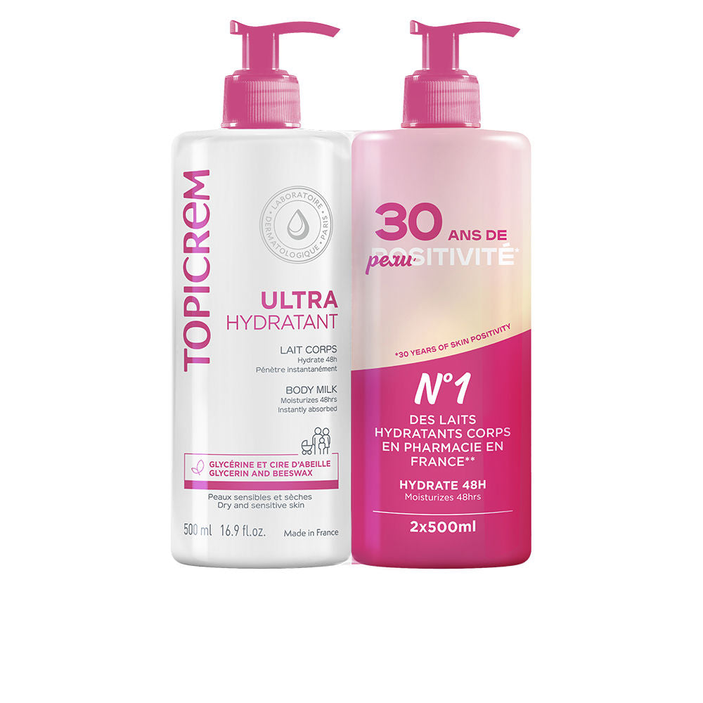Topicrem Uh Ultra-Hydrating Body Milk Pack 2 X 500 ml