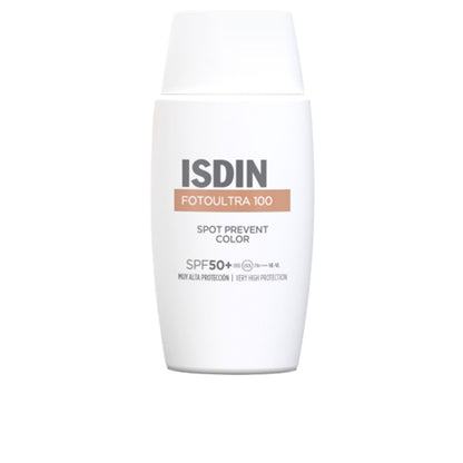 ISDIN Foto Ultra 100 Tinted Facial Sunscreen Prevents Sun Spots SPF50+ 50 ml