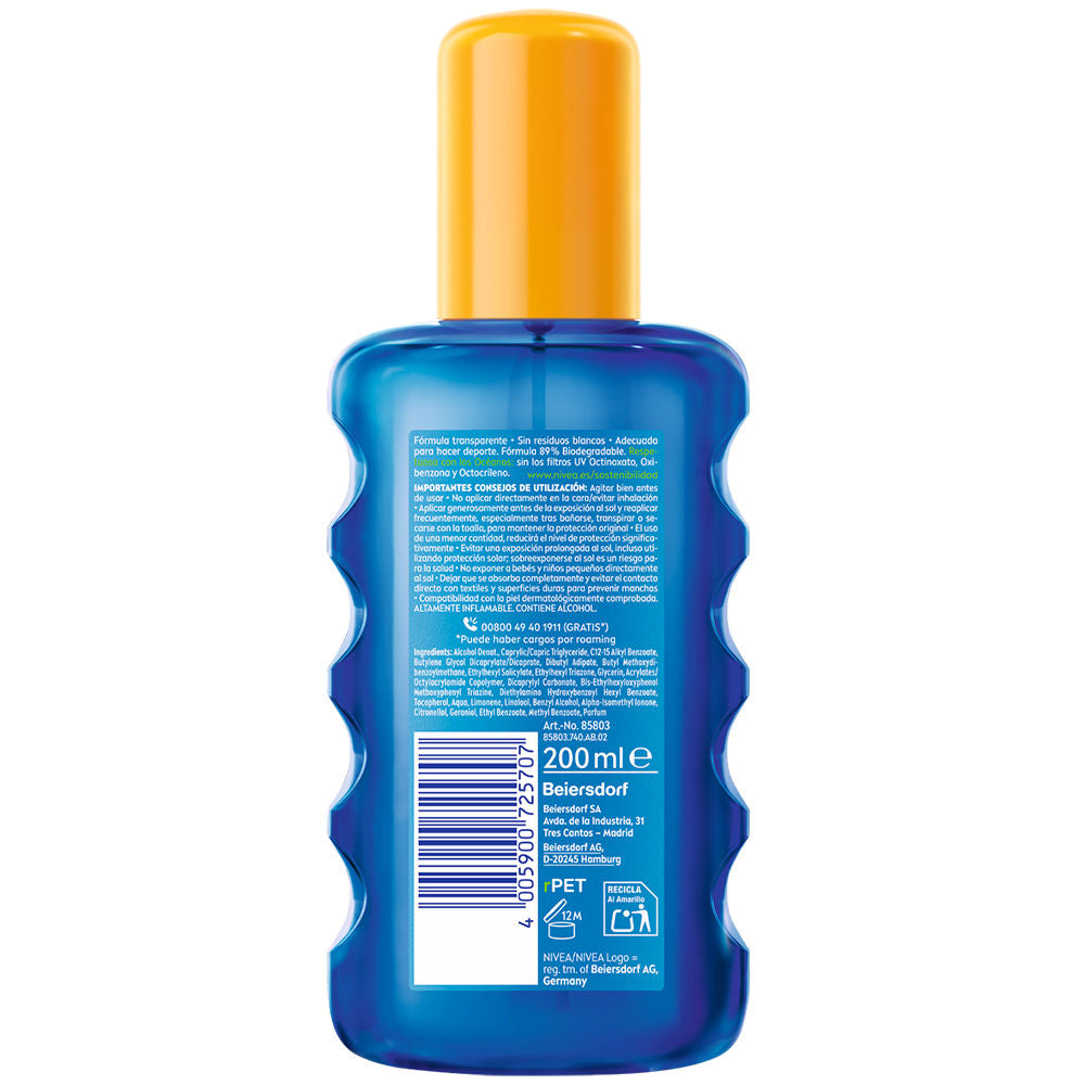 Nivea Sun Protects &amp; Refreshes Invisible Sunscreen SPF30 Spray 200 ml