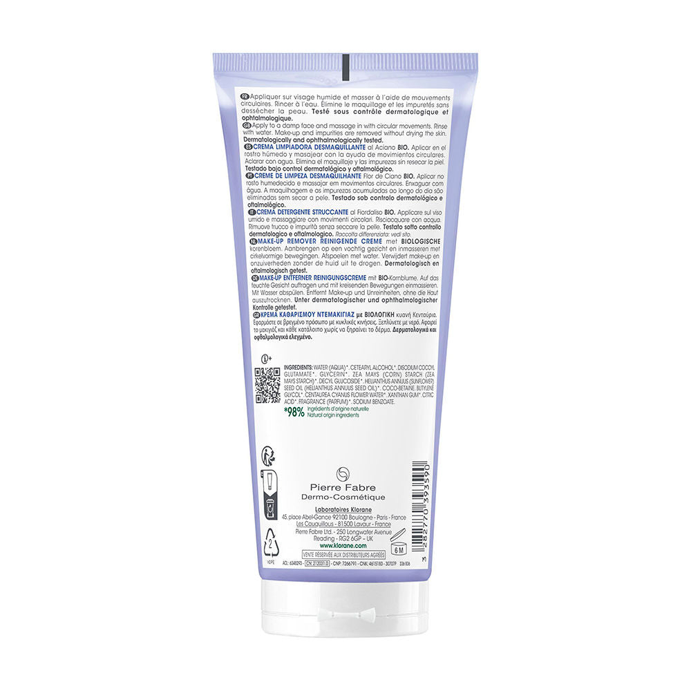 Klorane Al Aiano Bio Cleansing Cream 200 ml