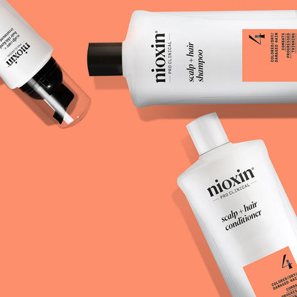 Nioxin System 4 - Kit - Treatment for Colored Hair with Advanced Thinning 3 Units