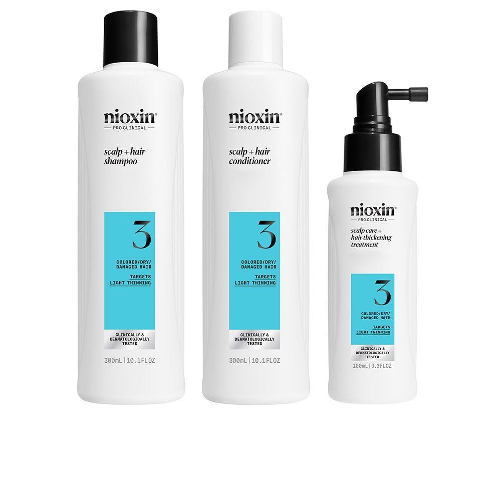 Nioxin System 3 - Kit - Treatment for Colored Hair with Mild Thinning 3 Units
