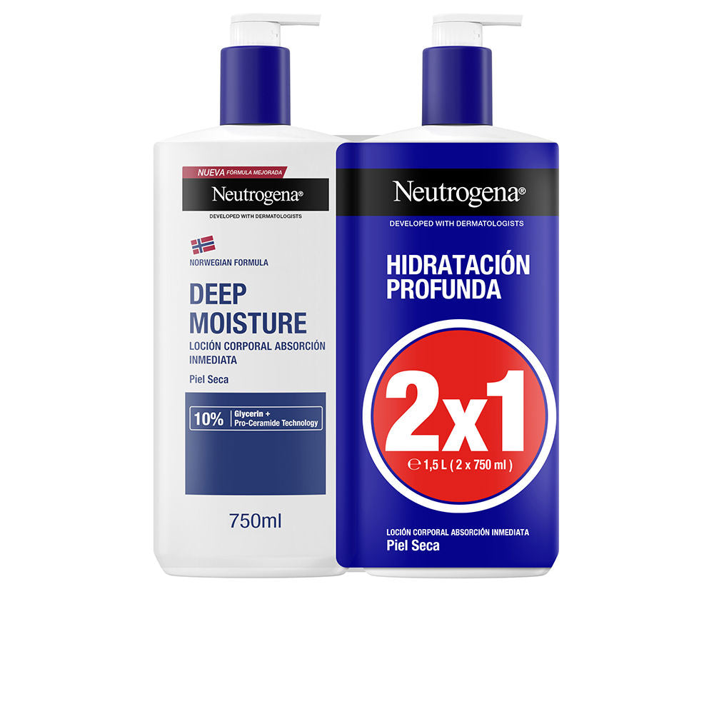 Neutrogena Deep Hydration Dry Skin Lotion Pack 2 X 750 ml