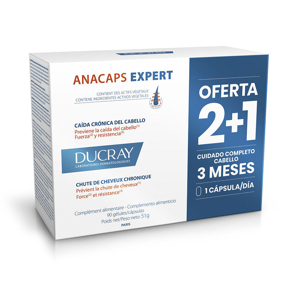 Ducray Anacaps Expert Food Supplement Chronic Hair Loss 90 U