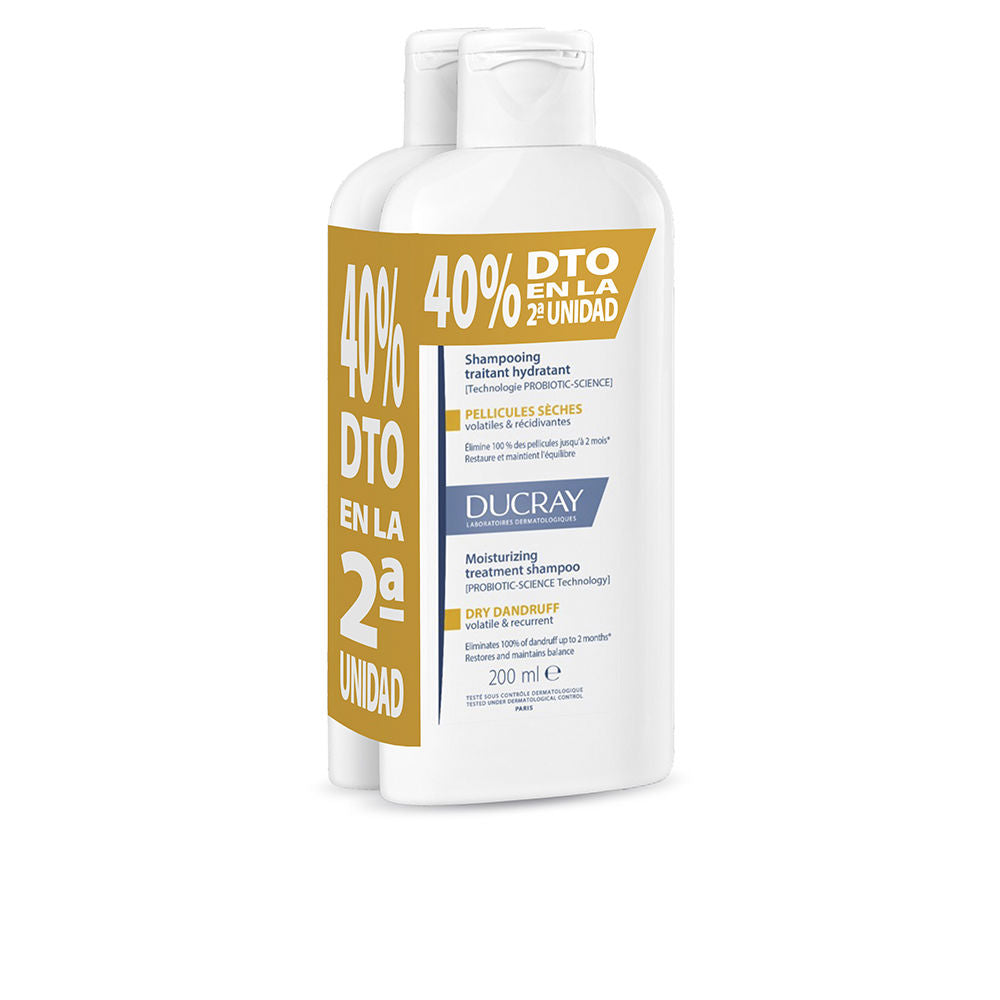 Ducray Kelual Squanorm Shampoo for Dry Dandruff Pack 2 X 400 ml