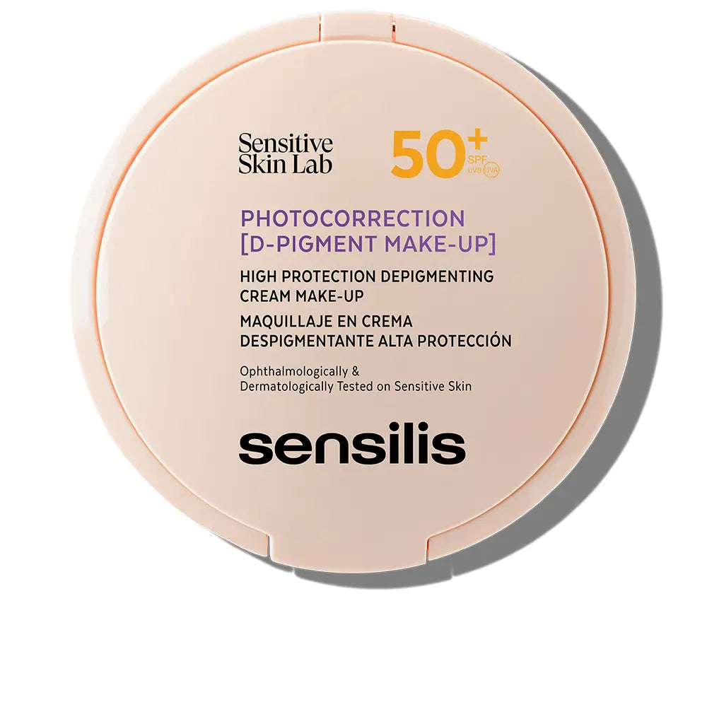 Sensilis Photocorrection [D-Pigment Makeup] High Protection Depigmenting Cream Makeup SPF50+ 01 Natural Rose 10g