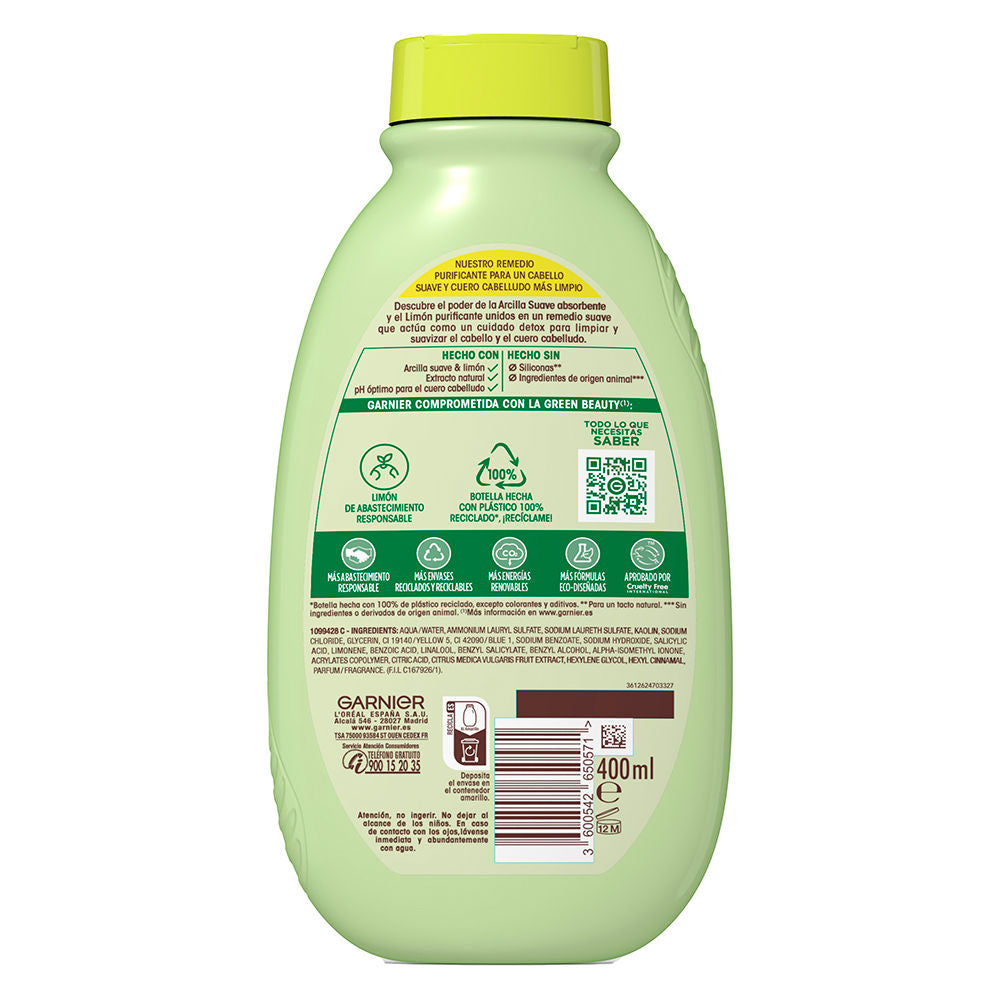 Garnier Original Remedies Gentle Clay and Lemon Shampoo 400 ml