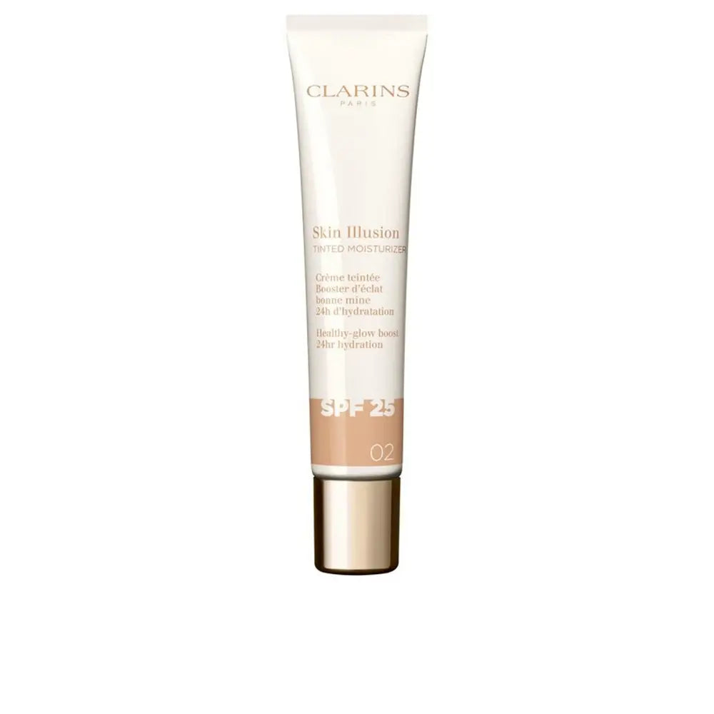 Clarins Skin Illusion Tinted Moisturizer Anti-Aging Tinted Treatment Glow Effect Spf25 