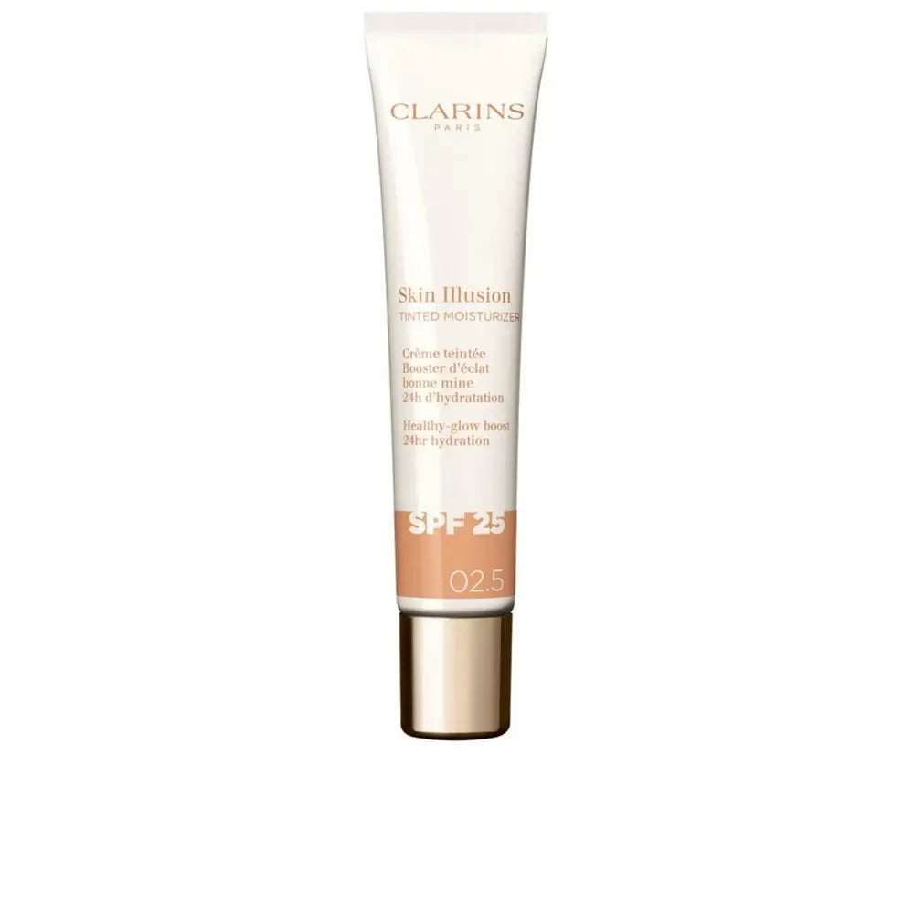 Clarins Skin Illusion Tinted Moisturizer Anti-Aging Tinted Treatment Glow Effect Spf25 
