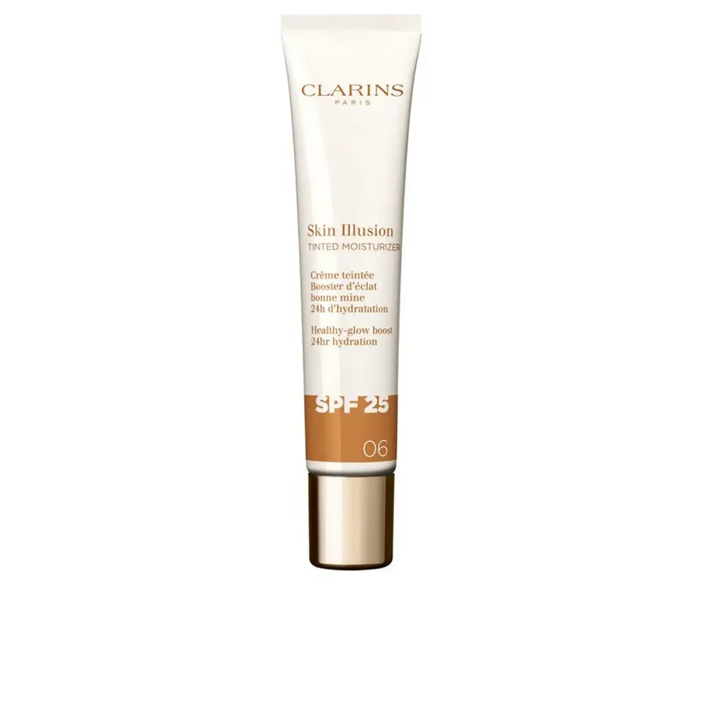Clarins Skin Illusion Tinted Moisturizer Anti-Aging Tinted Treatment Glow Effect Spf25 